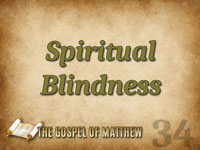 Pastor John S. Torell - sermon on SPIRITUAL BLINDNESS - Resurrection Life of Jesus Church